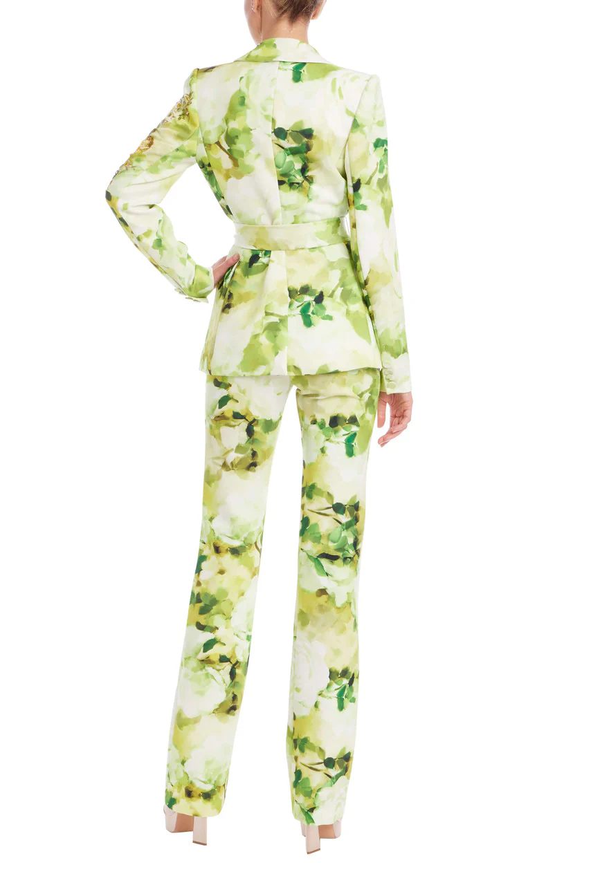 Beaded Floral Tie-Waist Jacket - Image 3