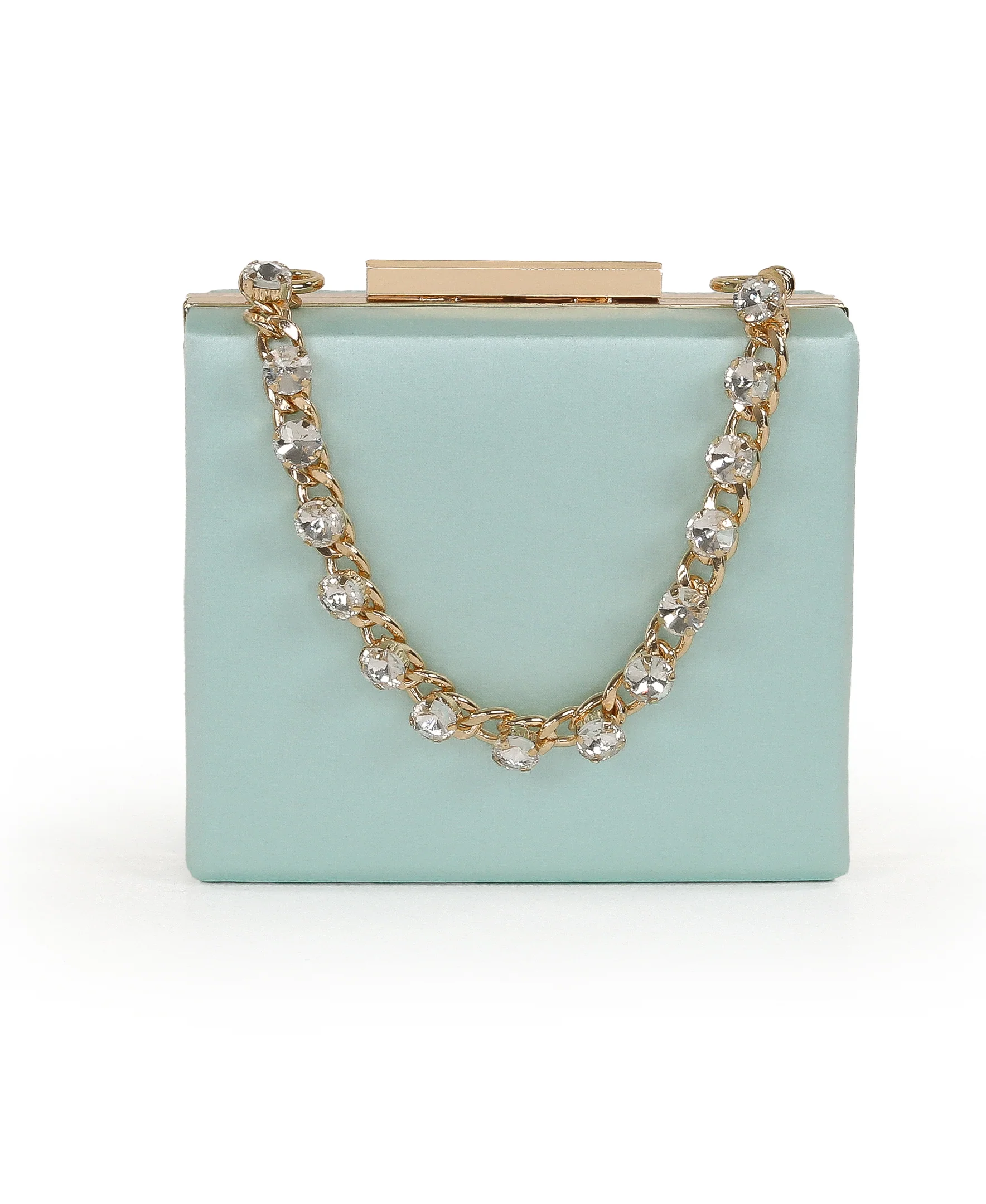 Billie Mini Box Clutch with Rhinestone Wristlet - Image 23