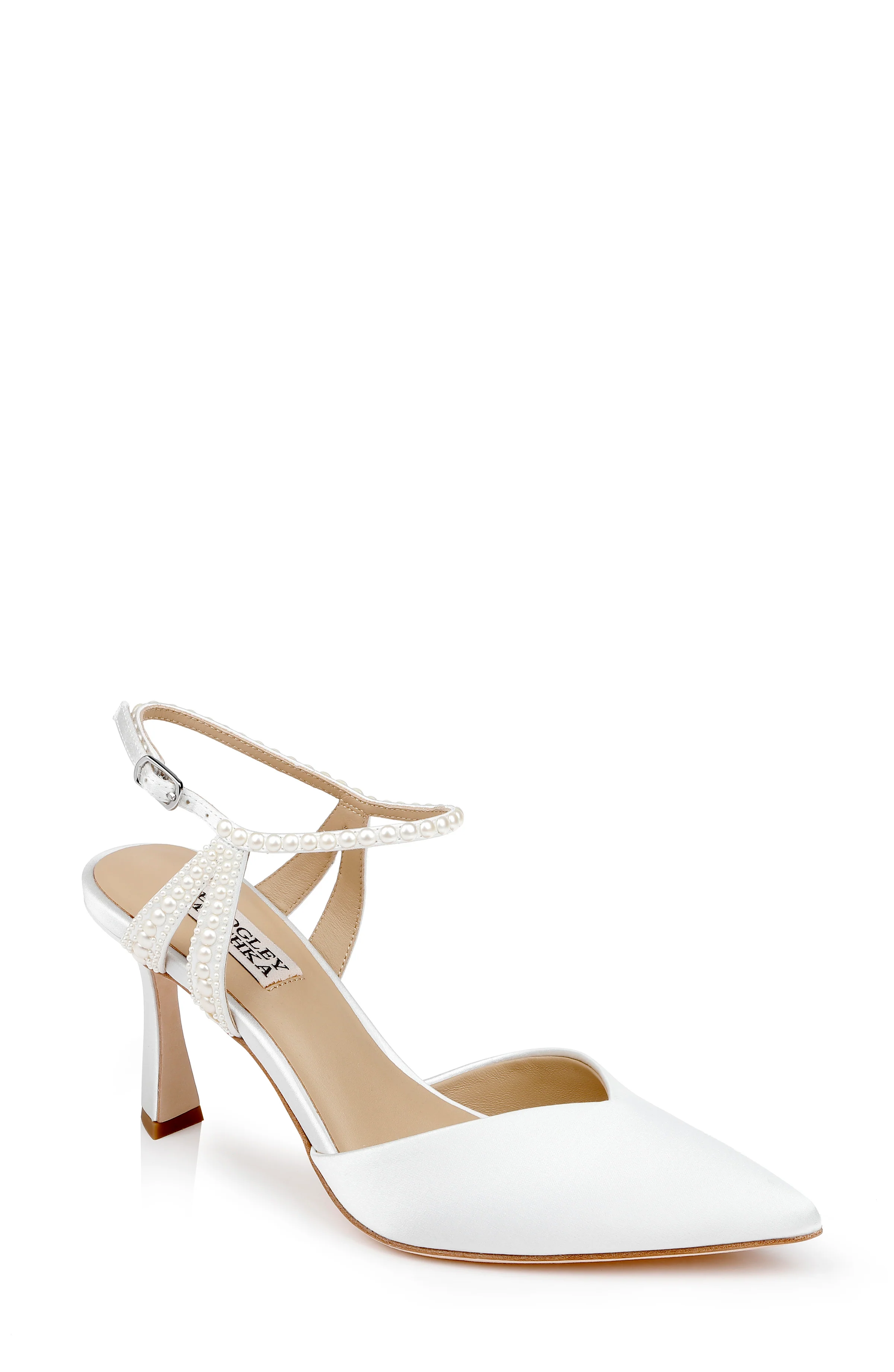 Destinee Pointed Toe Satin Pumps - Image 21