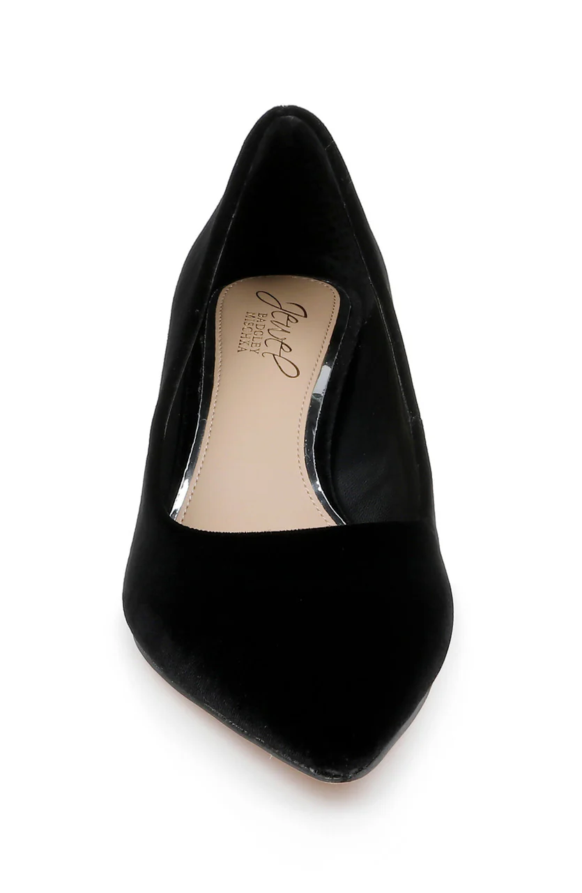 Enola Velvet Kitten Heel Pumps - Image 38