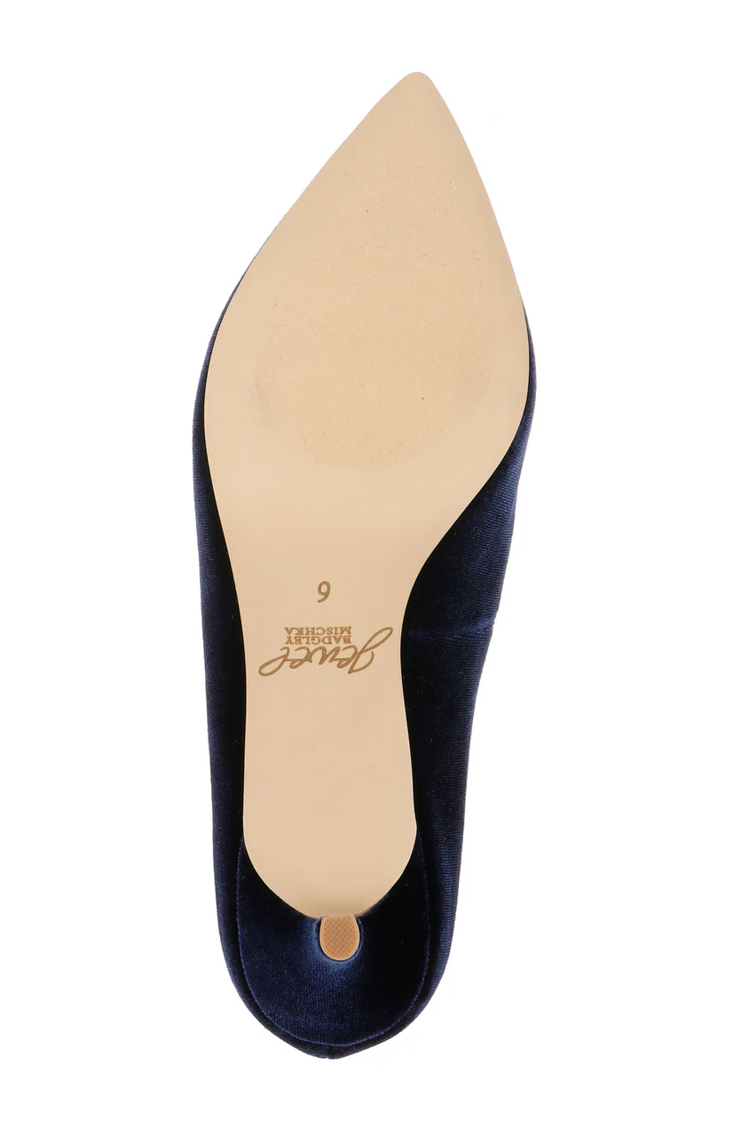 Enola Velvet Kitten Heel Pumps - Image 55