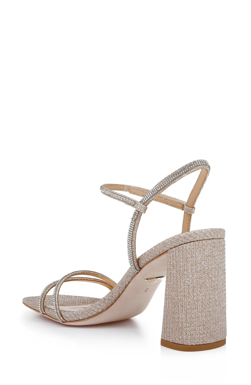 Firey Bejeweled Block Heel Sandal - Image 5