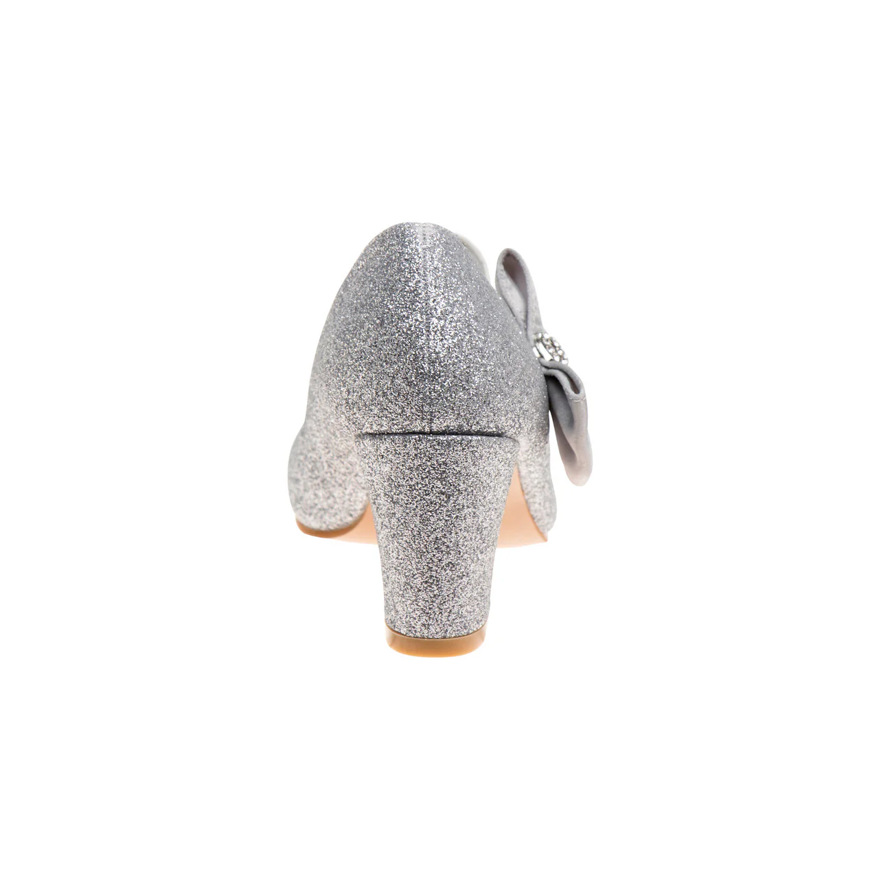 Girls' Glitter Block Heel Dress Shoes - Image 4