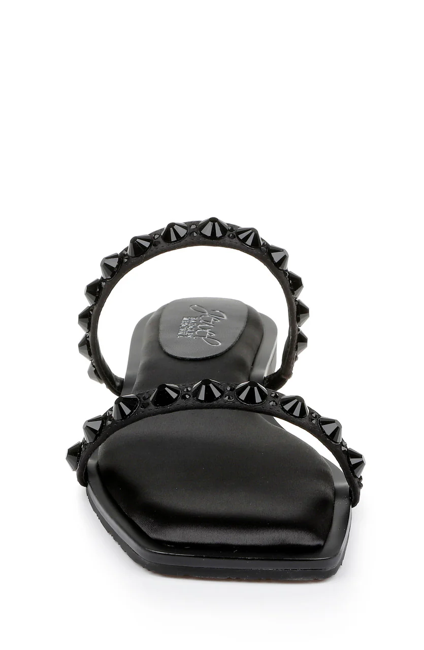 Honesty Flat Sandals with Gemstone-Studded Straps - Image 18