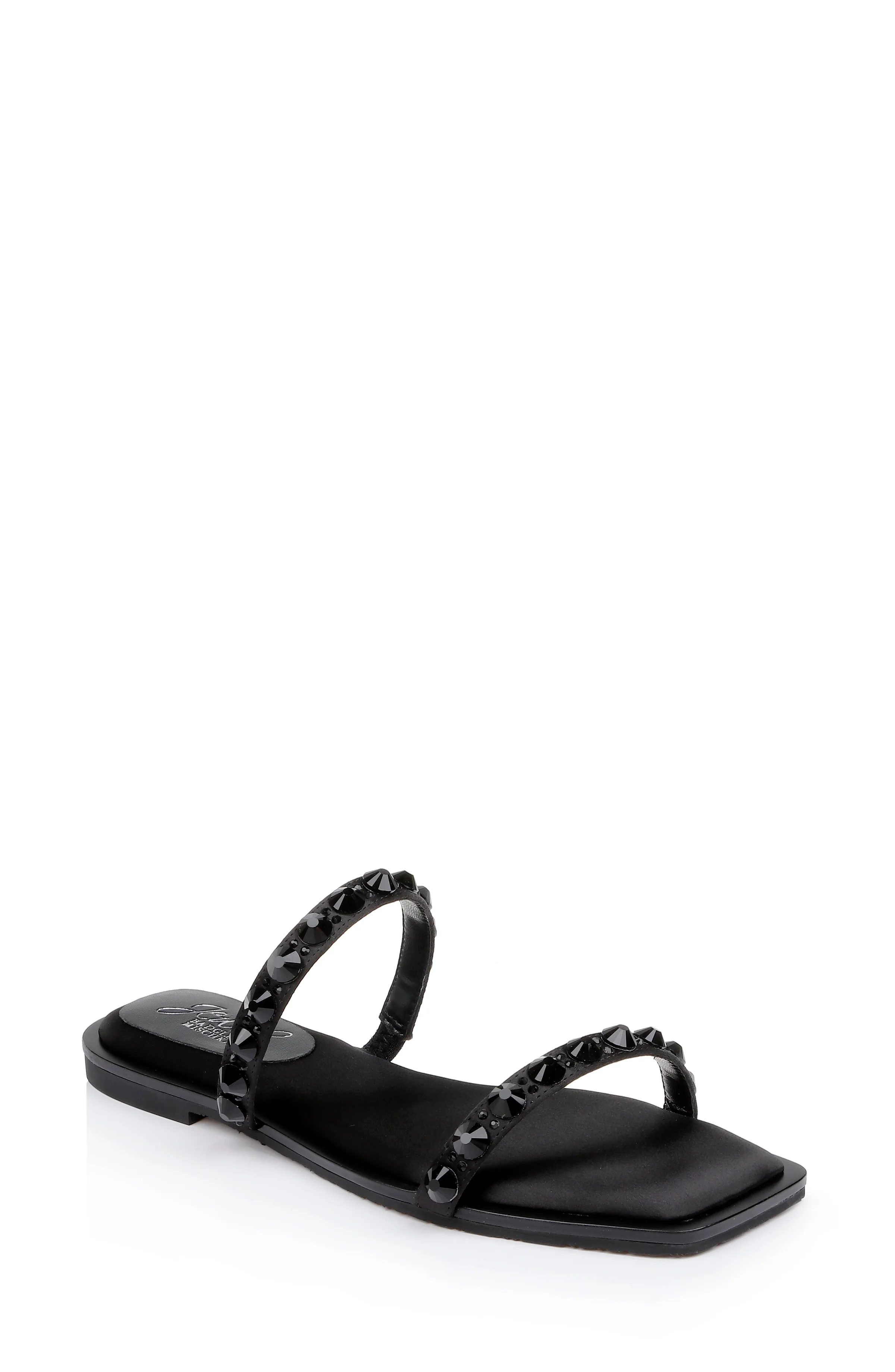 Honesty Flat Sandals with Gemstone-Studded Straps - Image 28