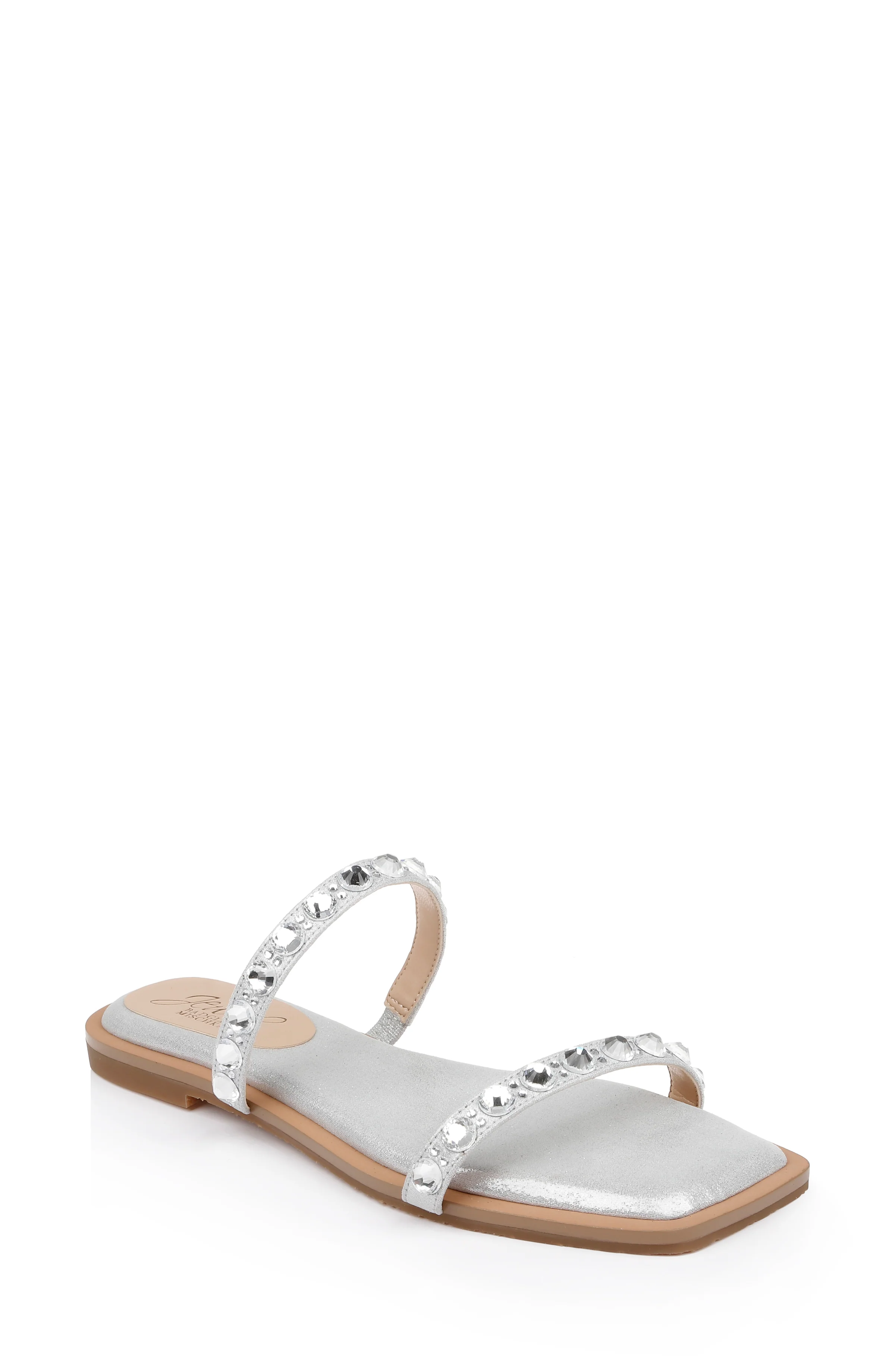 Honesty Flat Sandals with Gemstone-Studded Straps - Image 50