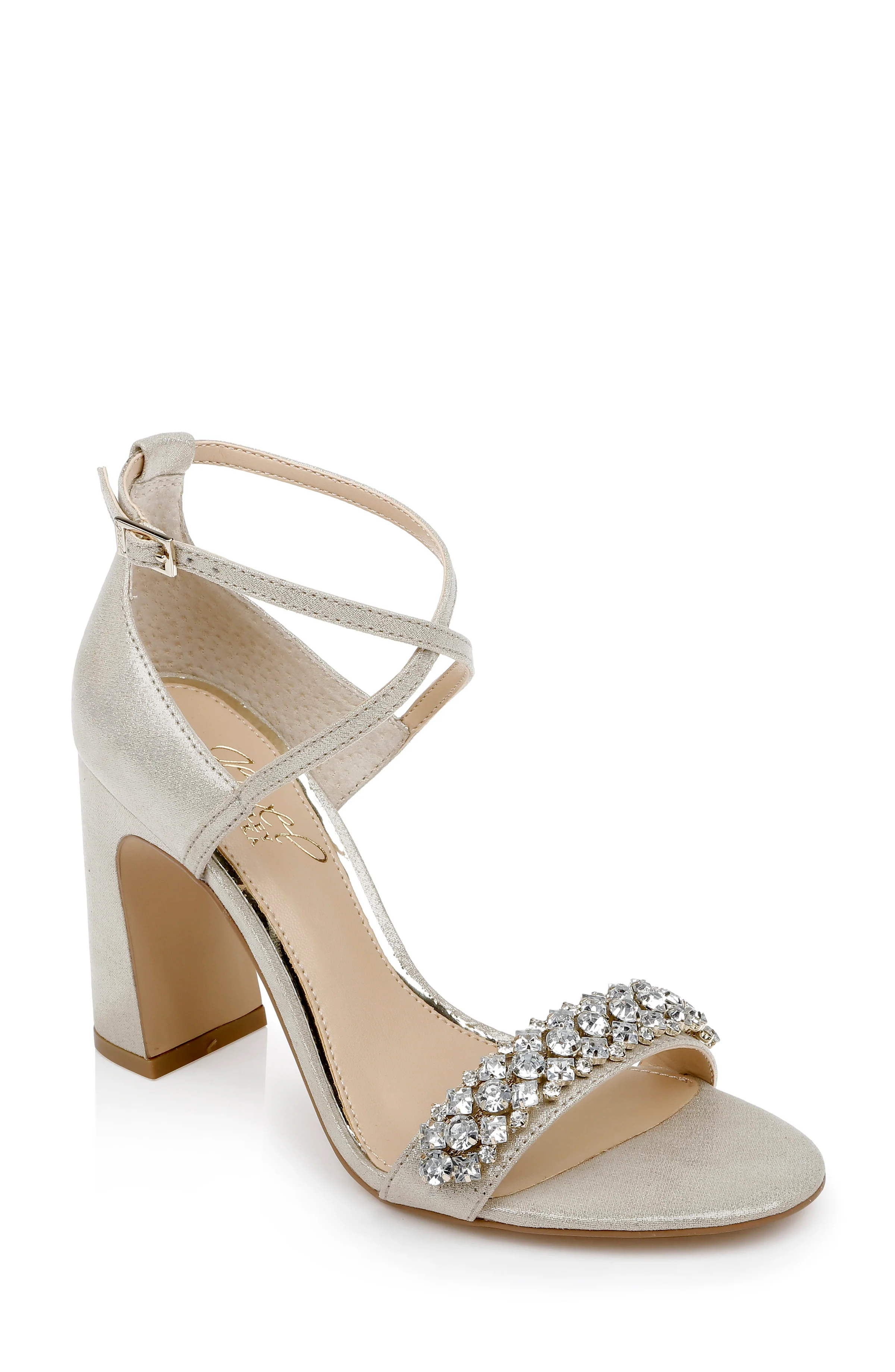 Penny Crystal Embellished Block Heel - Image 75