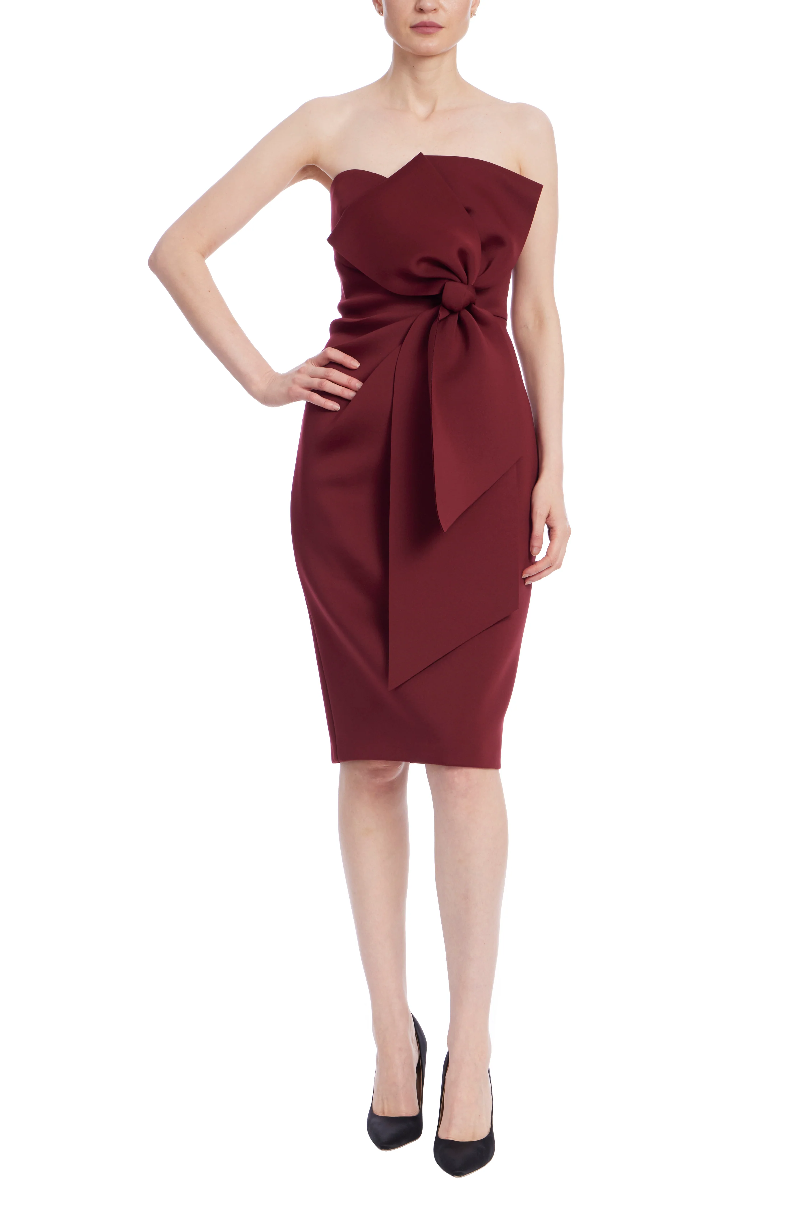 Strapless Bow Sheath Dress - Image 12
