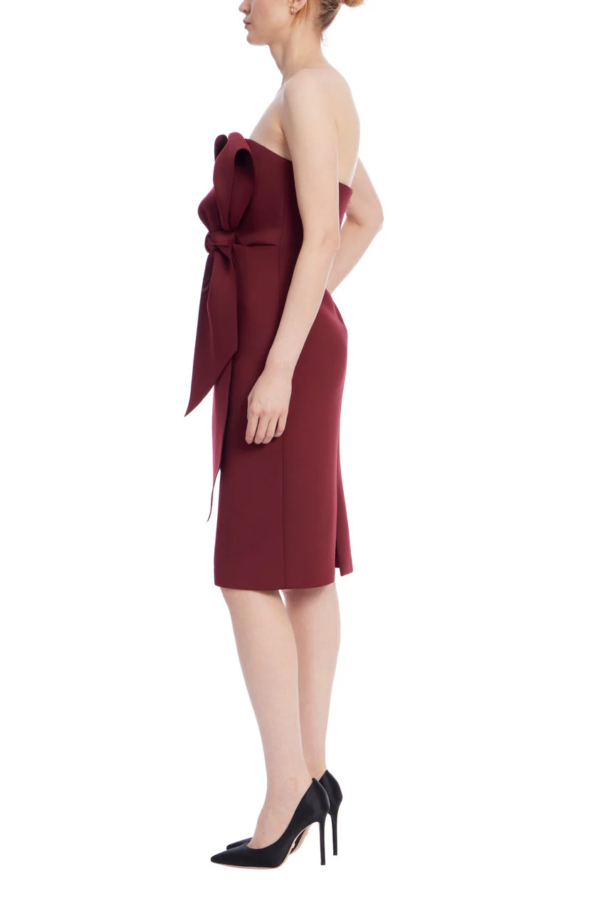 Strapless Bow Sheath Dress - Image 3